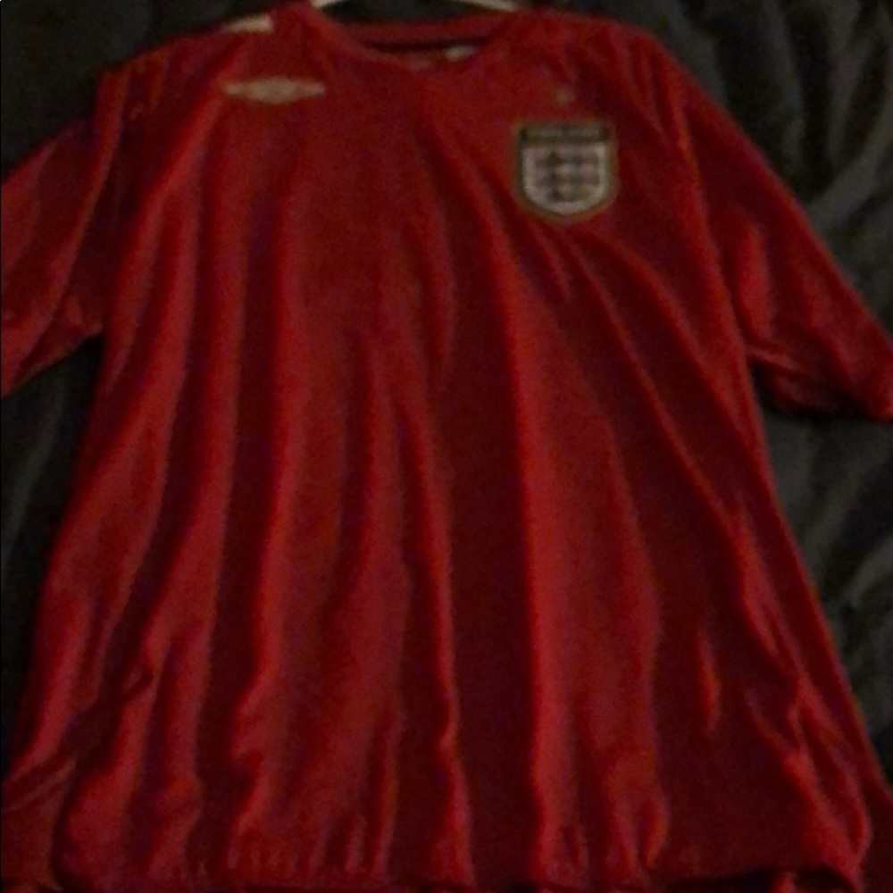 English soccer jersey